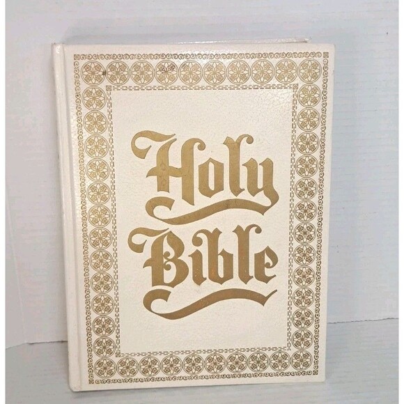 VTG 1975 Large Family Holy Bible KJV Old & New Testament Illustrated Color Pages - Picture 1 of 7
